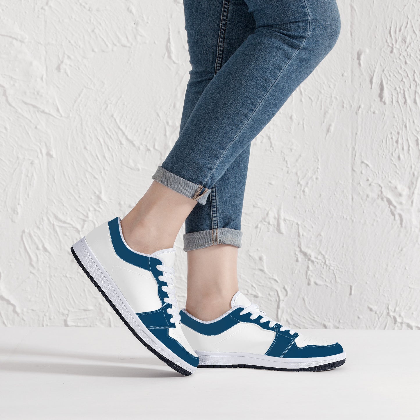 Leather Sneakers - Royal Blue