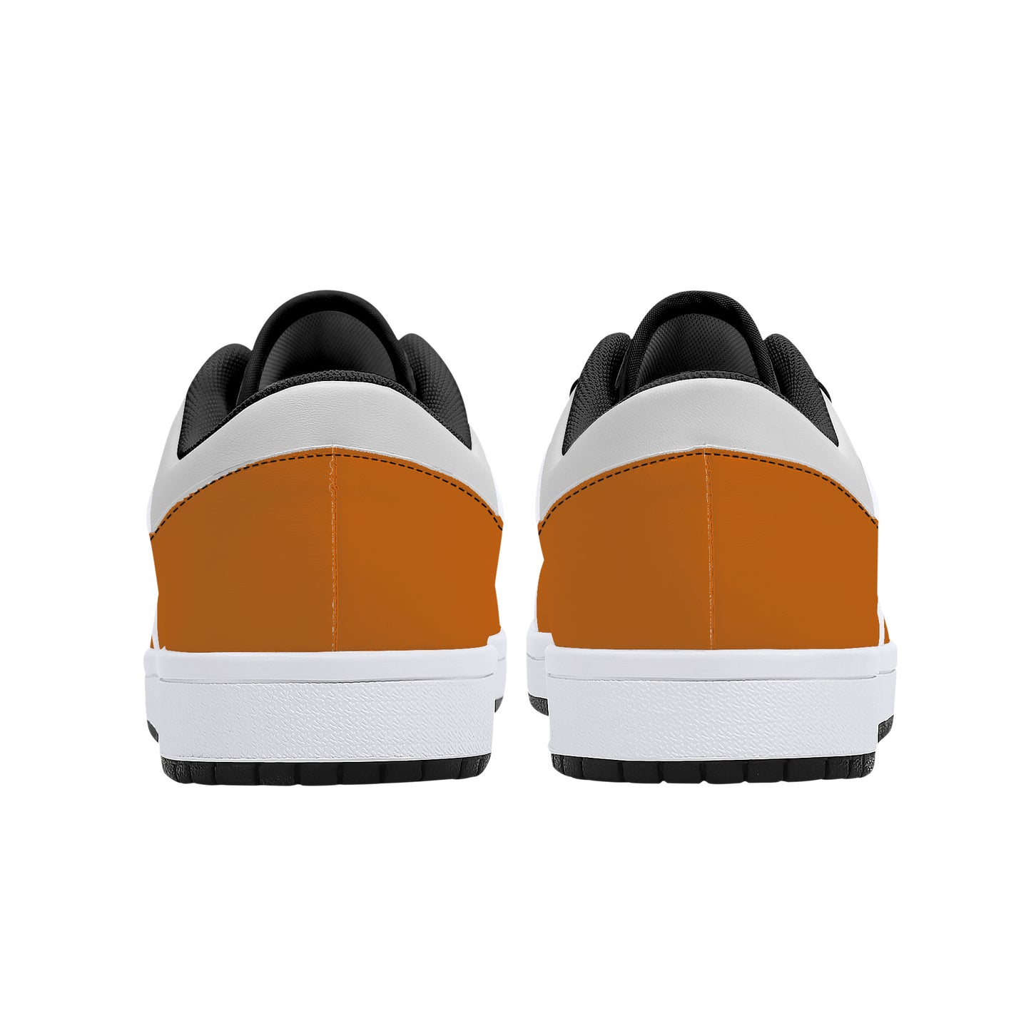 Leather Sneakers-Orange Blossom