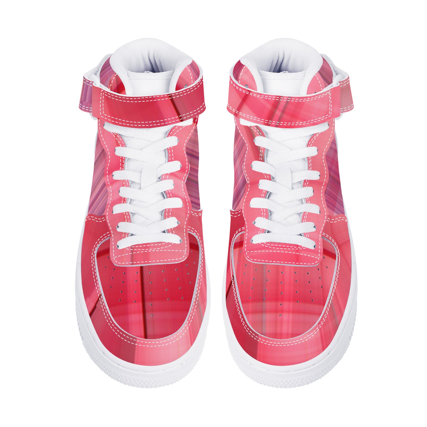 Red Plaid Unisex High Top