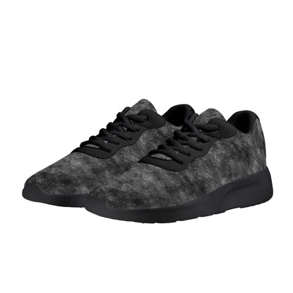 Air Mesh Running Shoes - Black and Grey pattern