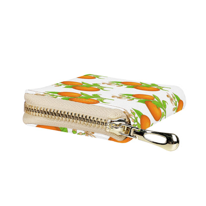 Orange Blossom Zipper Card Holder
