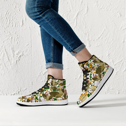 Forest Collection High-Top Leather Sneakers