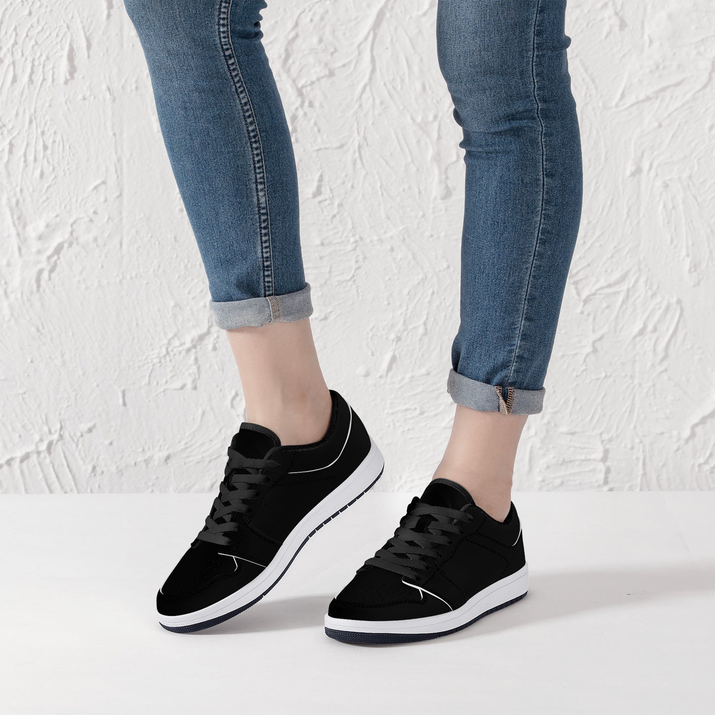 Leather Sneakers - Black Beauty Collection