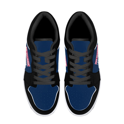 Low-Top Synthetic Leather Sneakers - PBT Model