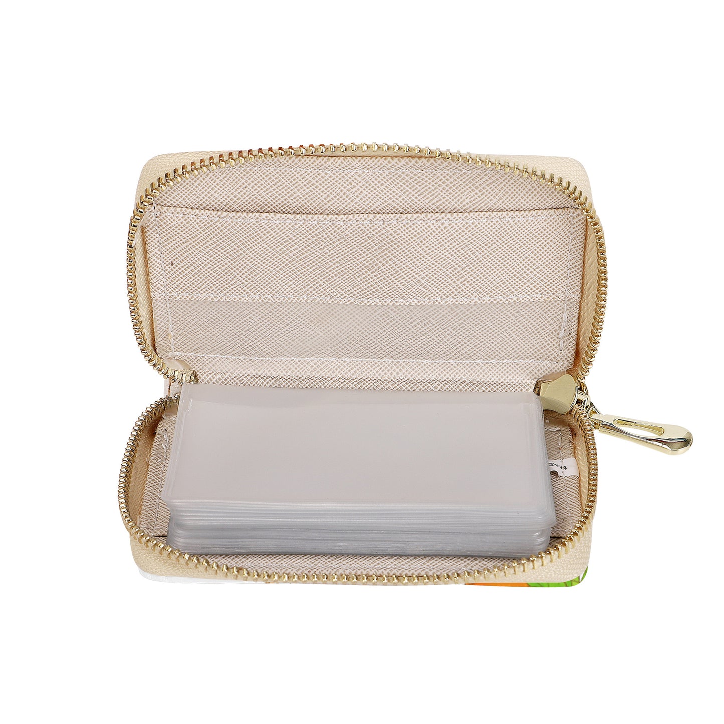 Orange Blossom Zipper Card Holder