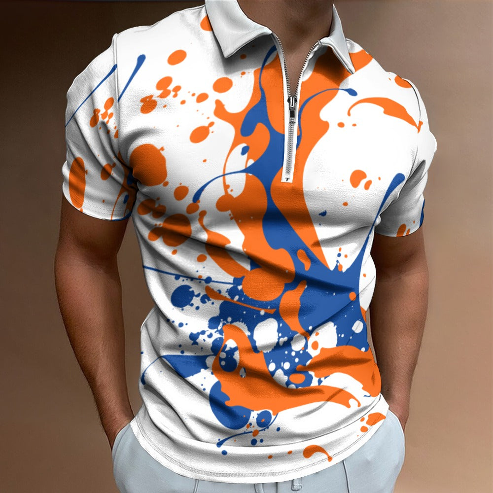 Paint Splatter Polo Shirt