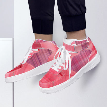 Red Plaid Unisex High Top
