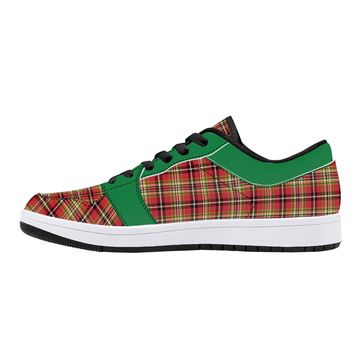 Leather Sneakers - Scottish Plaid