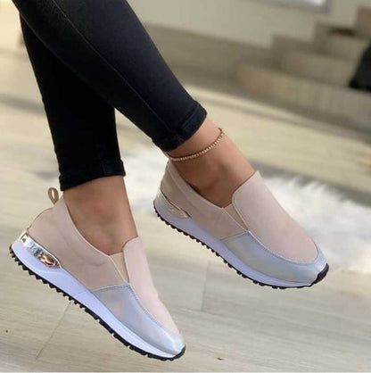 New Women Sneaker Slip on Flat Casual Shoes