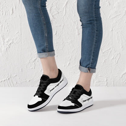 Low-Top Leather Sneakers - Sneakersville Marketing Sneakers