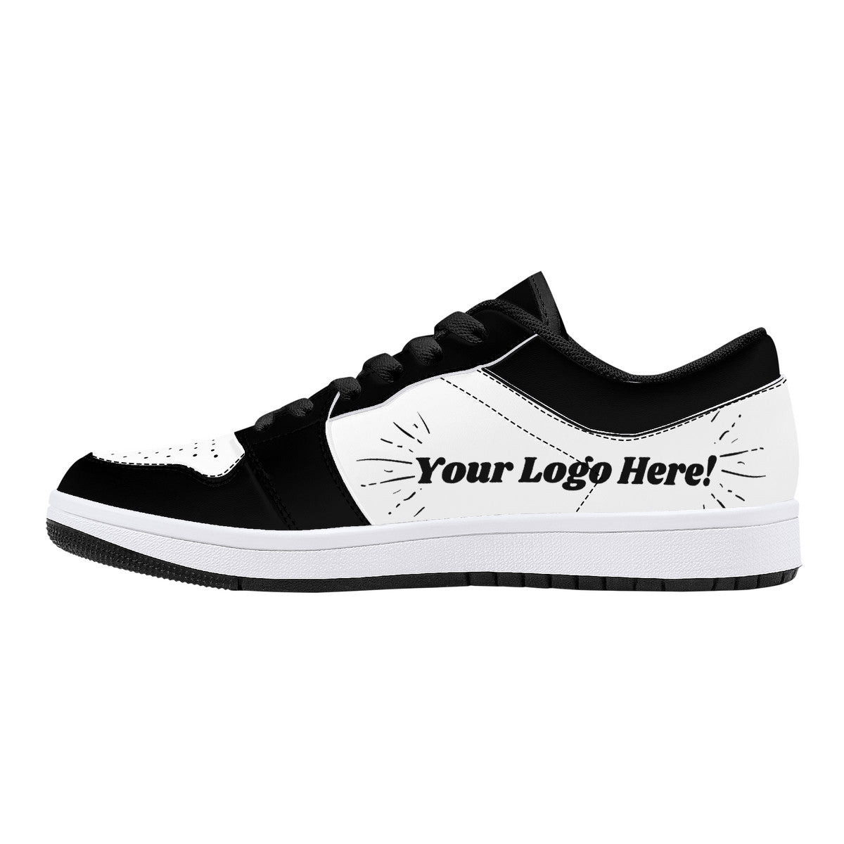 Low-Top Leather Sneakers - Sneakersville Marketing Sneakers