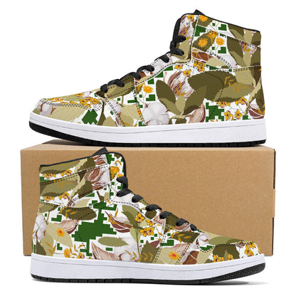 Forest Collection High-Top Leather Sneakers